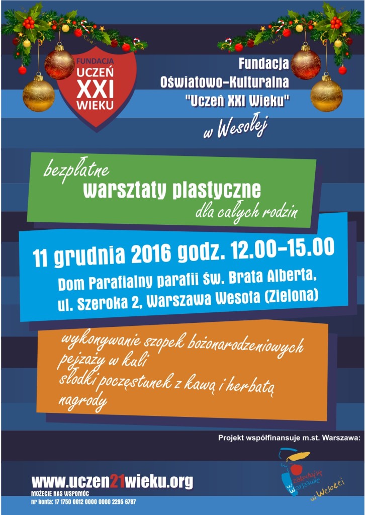 , BEZPŁATNE WARSZTATY RODZINNE